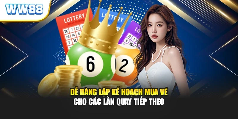 Dễ dàng lập kế hoạch mua vé cho các lần quay tiếp theo