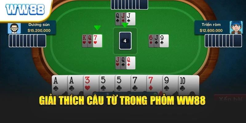 Giải thích câu từ trong Phỏm WW88