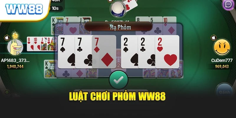 Luật chơi Phỏm WW88