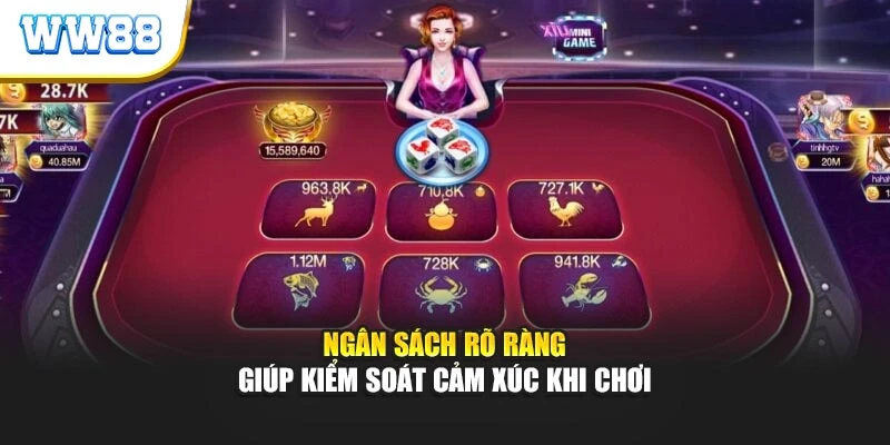 Ngân sách rõ ràng giúp kiểm soát cảm xúc khi chơi