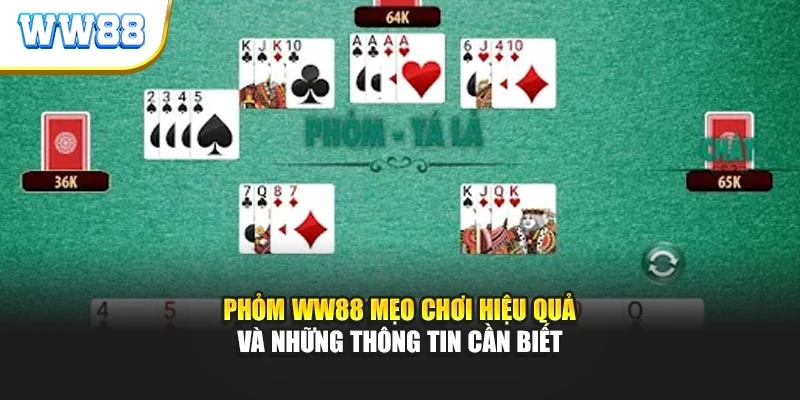 Phỏm WW88 Mẹo Chơi Hiệu Quả Và Những Thông Tin Cần Biết