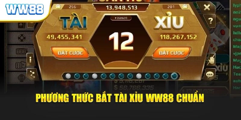 Phương thức bắt tài xỉu WW88 chuẩn